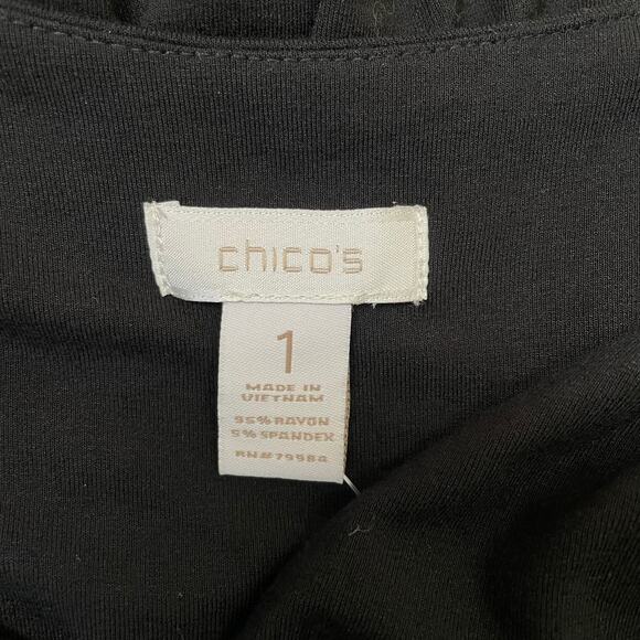 Chico's | Women's Black Long Maxi Dress | Size: M - Picture 5 of 8